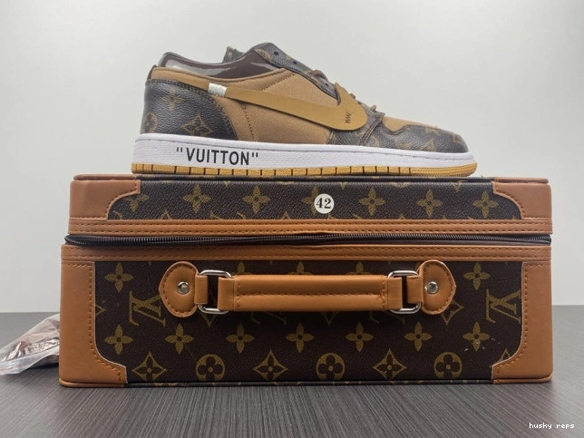 Cheap Husky Air Jordan AJ1 OW 1 x LOW Off-Louis 0825